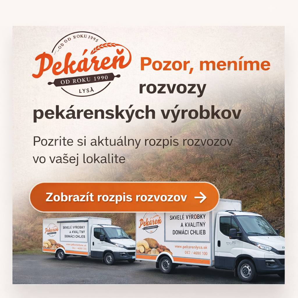 zmena rozvozov pečiva zmena rozvozov